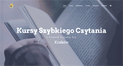 Desktop Screenshot of krakow.szybkieczytanie.pl